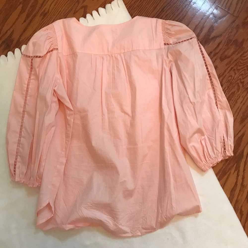 LOFT pink 3/4 sleeves blouse - Picture 6 of 9